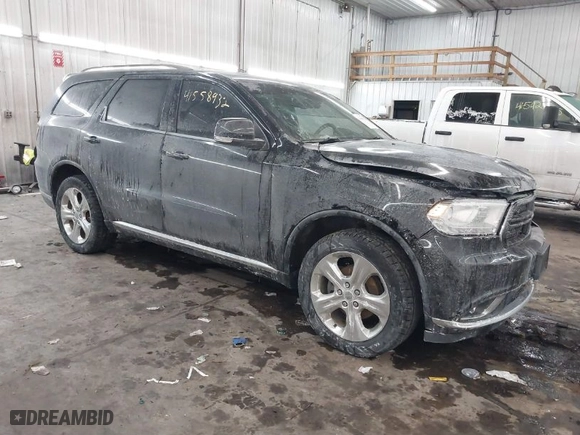 2014 Dodge Durango Limited with VIN 1C4RDJDG5EC977844, listed as a IAAI auction lot 41558932 with 133,703 mi miles. Bid and sale history available at carsss.com. Image 1.