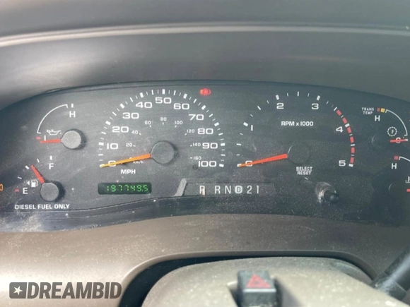 2003 Ford Excursion z VIN 1FMNU44FX3EA92379, wystawiony jako Copart lot #53122515 z przebiegiem 197 749 mil mil oraz Szkoda całkowita • Salvage title. Historia ofert i sprzedaży dostępna na DreamBid. Obrazek 9.