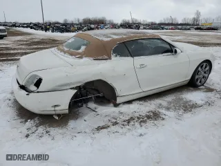 2007 Bentley Continental GT with VIN SCBDR33W37C050699, listed as a Copart auction lot 82373714 with 0 mi miles and Clean Title. Bid and sale history available at carsss.com. Image 3.