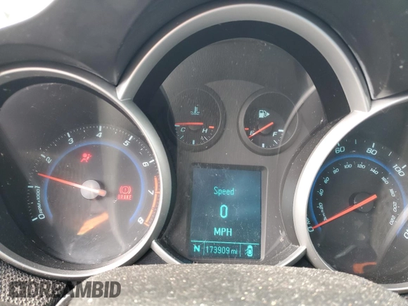 2012 Chevrolet Cruze LT w/1LT with VIN 1G1PF5SC7C7311219, listed as a Copart auction lot 82762884 with 173,909 mi miles and Non Repairable. Bid and sale history available at carsss.com. Image 9.