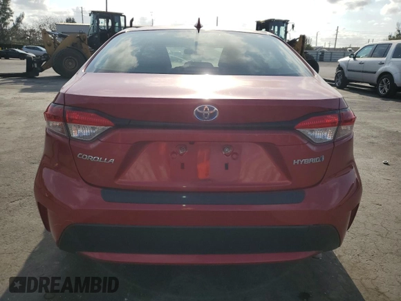 2021 Toyota Corolla Hybrid LE with VIN JTDEAMDE5MJ012662, listed as a Copart auction lot 52142455 with 138,564 mi miles and Clean Title. Bid and sale history available at carsss.com. Image 6.