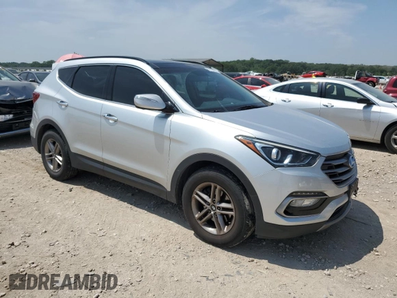 2017 Hyundai Santa Fe 2.4L with VIN 5XYZUDLB9HG491173, listed as a Copart auction lot 61109325 with 104,303 mi miles and Salvage title. Bid and sale history available at DreamBid. Image 4.