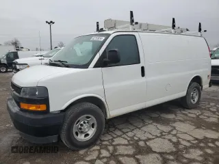 2021 Chevrolet Express Cargo z VIN 1GCWGAFP5M1200324, wystawiony jako Copart lot #44656985 z przebiegiem 53 290 mil mil oraz Szkoda całkowita • Salvage title. Historia ofert i sprzedaży dostępna na DreamBid. Obrazek 1.
