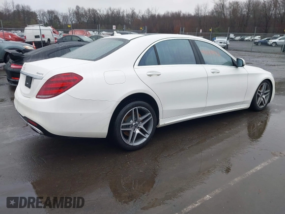 2019 Mercedes-Benz S 450 z VIN WDDUG6EB5KA466259, wystawiony jako IAAI lot #41187193 z przebiegiem Nie podano mil oraz . Historia ofert i sprzedaży dostępna na DreamBid. Obrazek 4.