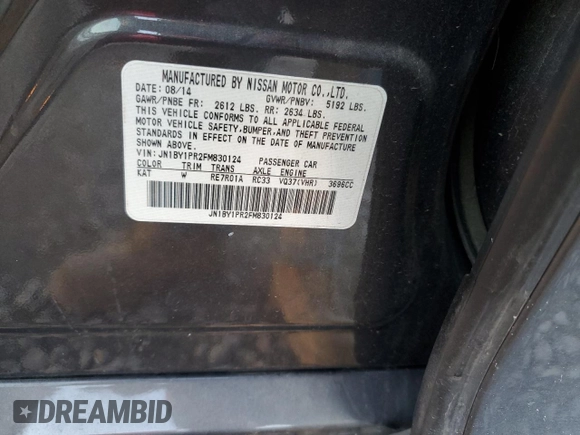 2015 Infiniti Q70 z VIN JN1BY1PR2FM830124, wystawiony jako Copart lot #42536205 z przebiegiem 138 498 mil mil oraz Szkoda całkowita • Salvage title. Historia ofert i sprzedaży dostępna na DreamBid. Obrazek 12.