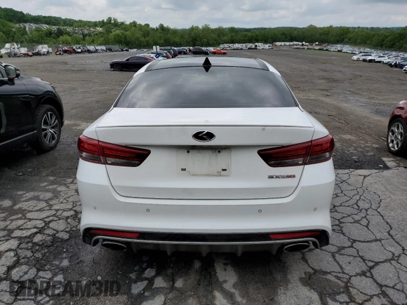 2017 Kia Optima SX with VIN 5XXGW4L20HG127312, listed as a Copart auction lot 56904675 with 116,876 mi miles and Salvage title. Bid and sale history available at DreamBid. Image 6.