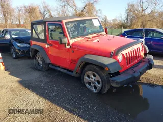 2013 Jeep Wrangler Sport with VIN 1C4AJWAG5DL574727, listed as a IAAI auction lot 41806091 with 84,092 mi miles and . Bid and sale history available at carsss.com. Image 1.