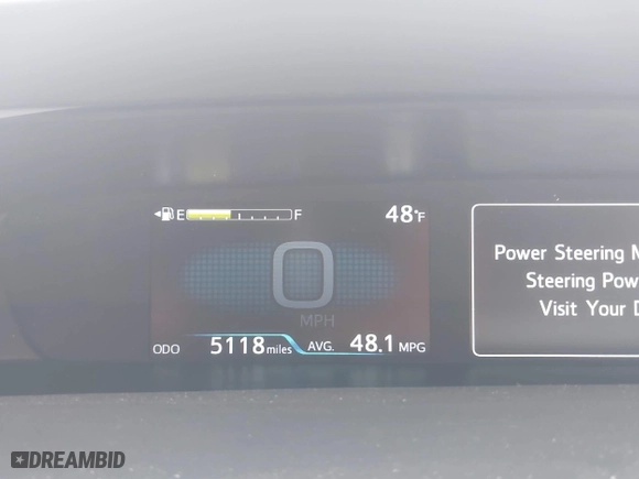 2022 Toyota Prius L Eco with VIN JTDKAMFU4N3164963, listed as a IAAI auction lot 41859931 with 5,118 mi miles. Bid and sale history available at carsss.com. Image 15.