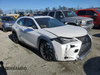 2020 Lexus UX 200 with VIN JTHP3JBH3L2025111, listed as a Copart auction lot 89348125 with 58,406 mi miles and Salvage Title. Bid and sale history available at DreamBid. Image 4.