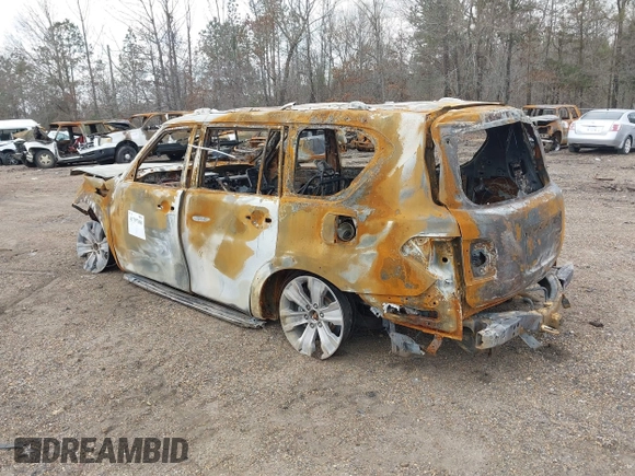 2018 Nissan Armada Platinum with VIN JN8AY2NF6J9330202, listed as a IAAI auction lot 41797308 with 1 mi miles. Bid and sale history available at carsss.com. Image 3.