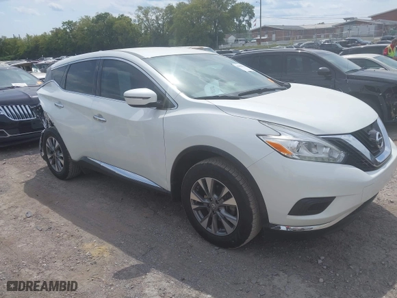 2016 Nissan Murano SV with VIN 5N1AZ2MG7GN152573, listed as a IAAI auction lot 40098918 with 89,953 mi miles. Bid and sale history available at carsss.com. Image 1.