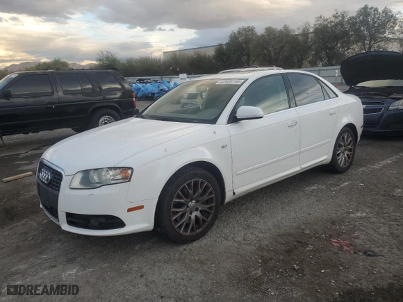 2008 Audi A4 2.0T with VIN WAUDF78E78A146925, listed as a Copart auction lot 82606744 with 175,376 mi miles and Salvage Title. Bid and sale history available at carsss.com. Image 1.