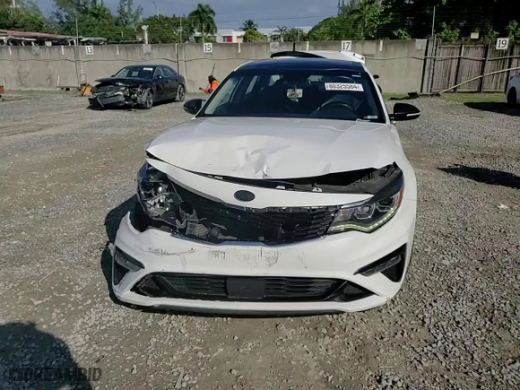 2019 Kia Optima SX with VIN 5XXGW4L29KG334451, listed as a Copart auction lot 80325584 with 169,405 mi miles and Non Repairable. Bid and sale history available at carsss.com. Image 11.