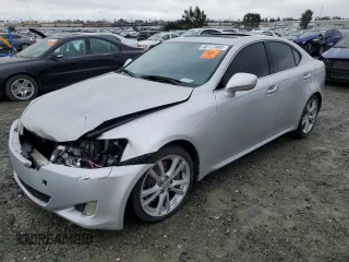 2007 Lexus IS 350 with VIN JTHBE262775015525, listed as a Copart auction lot 46117465 with 215,403 mi miles and Salvage title. Bid and sale history available at DreamBid. Image 1.