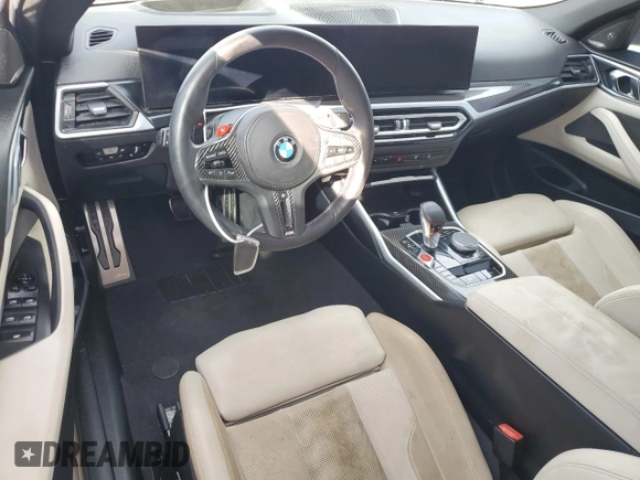 2024 BMW M4 Competition xDrive with VIN WBS33BA07RCP25968, listed as a Copart auction lot 74177744 with 7,150 mi miles and Non Repairable. Bid and sale history available at carsss.com. Image 8.