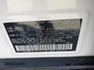 2014 Subaru Outback Limited с VIN 4S4BRBPC3E3303219, выставлен на аукционе IAAI как лот 42345476 с пробегом 97 876 миль миль и . История ставок и продаж доступна на DreamBid. Изображение 9.