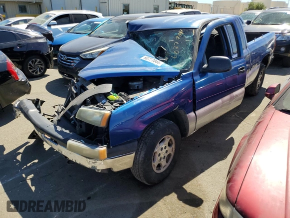 2003 Chevrolet Silverado 1500 with VIN 2GCEC19V731365673, listed as a Copart auction lot 60777044 with 204,804 mi miles and Non Repairable. Bid and sale history available at carsss.com. Image 1.