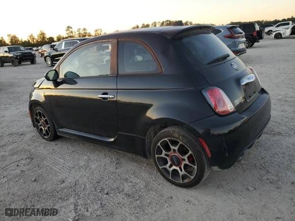 2013 FIAT 500 Turbo with VIN 3C3CFFHHXDT607237, listed as a Copart auction lot 81454114 with 0 mi miles and Salvage Title. Bid and sale history available at carsss.com. Image 2.