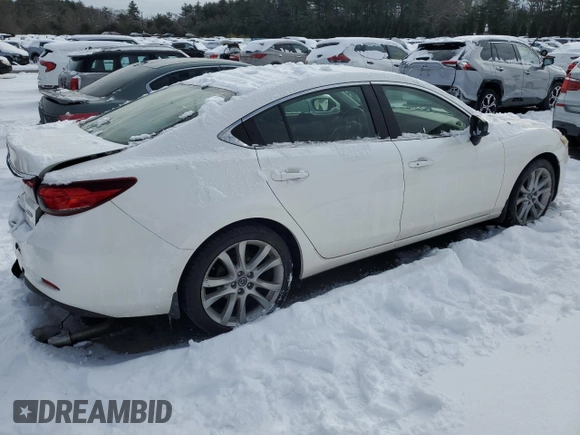 2014 Mazda Mazda6 i Touring with VIN JM1GJ1T58E1110630, listed as a Copart auction lot 43650175 with 203,425 mi miles and Salvage Title. Bid and sale history available at carsss.com. Image 3.