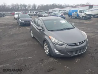2012 Hyundai Elantra GLS with VIN 5NPDH4AE5CH150639, listed as a IAAI auction lot 41513741 with 143,402 mi miles. Bid and sale history available at carsss.com. Image 1.