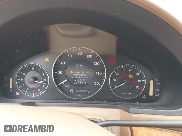 2009 Mercedes-Benz E Luxury 3.5L with VIN WDBUF87X59B426574, listed as a IAAI auction lot 42071063 with 135,622 mi miles. Bid and sale history available at carsss.com. Image 7.