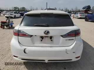 2012 Lexus CT 200h with VIN JTHKD5BHXC2057097, listed as a Copart auction lot 44945065 with 257,013 mi miles and Salvage title. Bid and sale history available at DreamBid. Image 6.