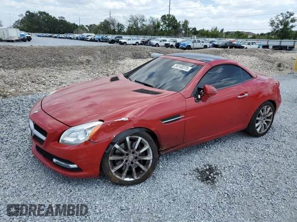 2016 Mercedes-Benz SLK 300 with VIN WDDPK3JA8GF115508, listed as a Copart auction lot 54140375 with 48,929 mi miles and Salvage title. Bid and sale history available at DreamBid. Image 1.
