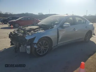 2017 Infiniti Q50 3.0t Premium with VIN JN1EV7AR5HM831353, listed as a Copart auction lot 42616815 with 97,395 mi miles and Salvage Title. Bid and sale history available at carsss.com. Image 1.