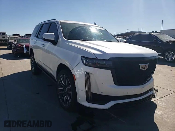 2023 Cadillac Escalade 4WD Sport with VIN 1GYS4FKL9PR531625, listed as a Copart auction lot 50105865 with 25,110 mi miles and Salvage title. Bid and sale history available at DreamBid. Image 12.