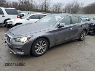 2021 Infiniti Q50 Pure z VIN JN1EV7AR2MM754239, wystawiony jako Copart lot #84278044 z przebiegiem 72 490 mil mil oraz Szkoda całkowita • Salvage title. Historia ofert i sprzedaży dostępna na DreamBid. Obrazek 1.