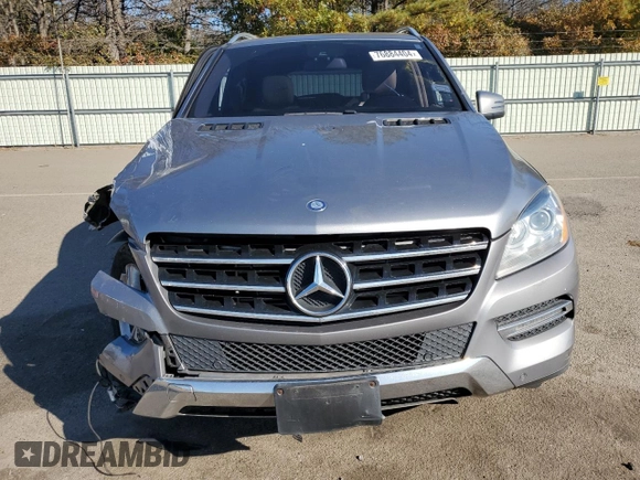 2013 Mercedes-Benz M 350 with VIN 4JGDA2EB7DA169643, listed as a Copart auction lot 76884404 with Not Provided miles and Salvage Title. Bid and sale history available at carsss.com. Image 5.