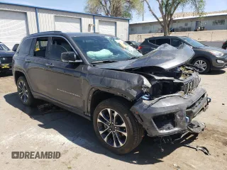 2022 Jeep Grand Cherokee Overland with VIN 1C4RJYD66N8716069, listed as a Copart auction lot 53186905 with Not provided miles and Salvage title. Bid and sale history available at DreamBid. Image 4.