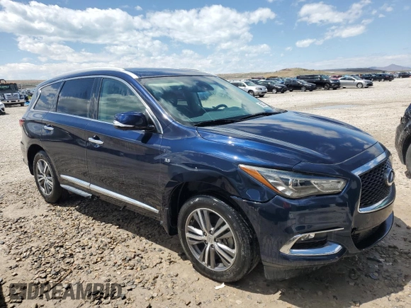 2019 Infiniti QX60 Luxe with VIN 5N1DL0MN0KC569460, listed as a Copart auction lot 57144395 with 89,957 mi miles and Clean title. Bid and sale history available at DreamBid. Image 4.