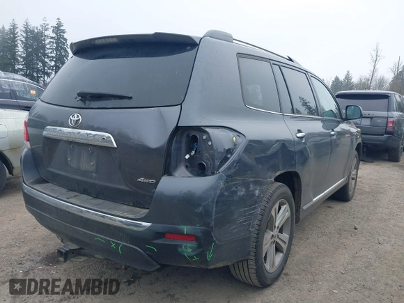 2012 Toyota Highlander Limited with VIN 5TDDK3EH4CS158998, listed as a IAAI auction lot 41891409 with 57,670 mi miles. Bid and sale history available at carsss.com. Image 4.