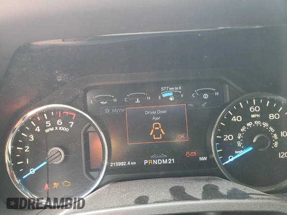 2016 Ford F-150 XLT with VIN 1FTEW1EF8GFC42811, listed as a Copart auction lot 55846215 with 215,992 mi miles and Salvage title. Bid and sale history available at DreamBid. Image 9.