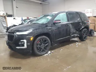 2022 Chevrolet Traverse Premier with VIN 1GNEVKKW1NJ130723, listed as a Copart auction lot 45307185 with 17,765 mi miles and Salvage Title. Bid and sale history available at carsss.com. Image 1.