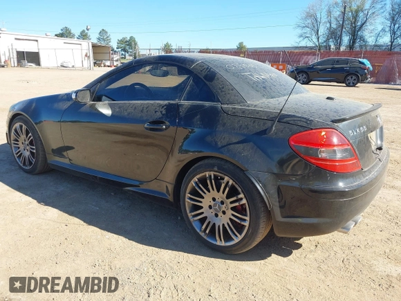 2006 Mercedes-Benz SLK 55 AMG with VIN WDBWK73F06F089585, listed as a IAAI auction lot 41858970 with 160,583 mi miles and . Bid and sale history available at DreamBid. Image 3.