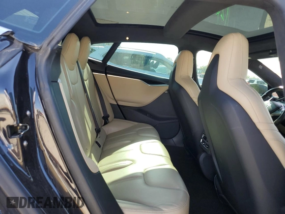 2015 Tesla Model S 85D with VIN 5YJSA1E48FF118749, listed as a Copart auction lot 54516035 with 115,380 mi miles and Salvage Title. Bid and sale history available at carsss.com. Image 10.