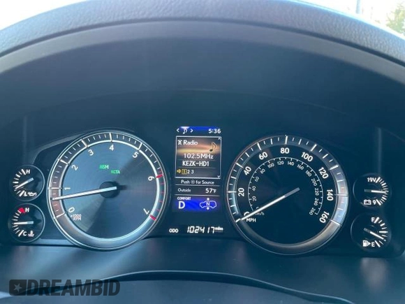 2020 Lexus LX 570 with VIN JTJDY7AX7L4332820, listed as a Copart auction lot 52223565 with 102,417 mi miles and Clean title. Bid and sale history available at DreamBid. Image 8.
