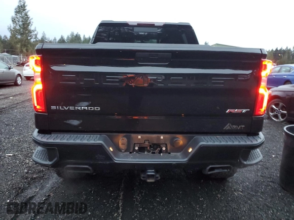 2021 Chevrolet Silverado 1500 RST with VIN 3GCUYEELXMG173469, listed as a Copart auction lot 80919074 with 35,297 mi miles and Salvage Title. Bid and sale history available at carsss.com. Image 6.