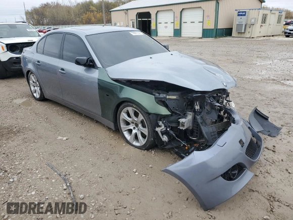 2004 BMW 5 Series 545iA with VIN WBANB335X4B110599, listed as a Copart auction lot 78987354 with 96,389 mi miles and Salvage Title. Bid and sale history available at carsss.com. Image 4.