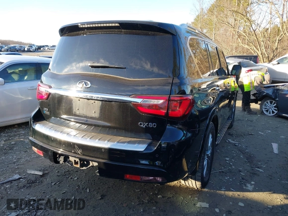 2021 Infiniti QX80 Luxe with VIN JN8AZ2AE2M9269235, listed as a IAAI auction lot 41340475 with 118,099 mi miles and . Bid and sale history available at DreamBid. Image 16.