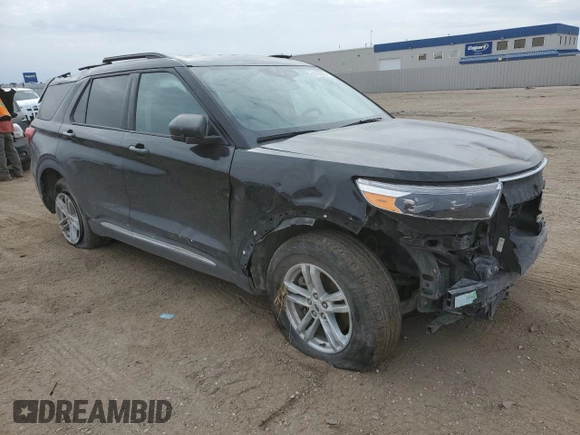 2020 Ford Explorer XLT with VIN 1FMSK8DH5LGD16535, listed as a Copart auction lot 44699695 with 46,678 mi miles and Salvage Title. Bid and sale history available at carsss.com. Image 4.