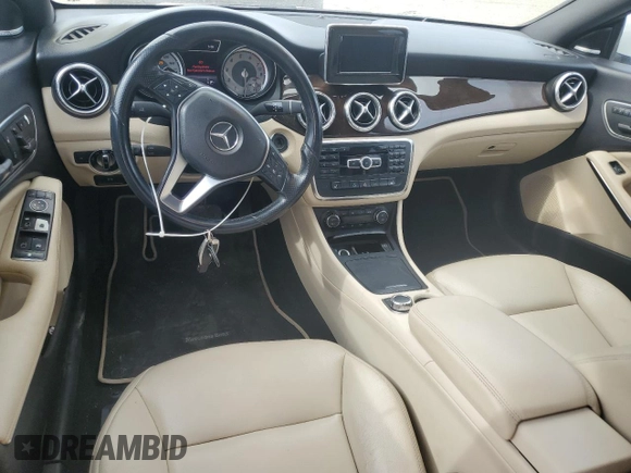 2014 Mercedes-Benz CLA 250 with VIN WDDSJ4EB6EN058556, listed as a Copart auction lot 54041575 with 91,507 mi miles and Salvage title. Bid and sale history available at DreamBid. Image 8.