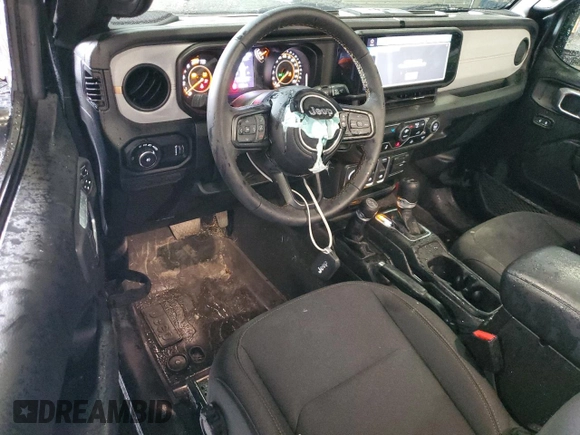 2024 Jeep Wrangler Sport S z VIN 1C4PJXAG7RW351644, wystawiony jako Copart lot #56112305 z przebiegiem 16 484 mil mil oraz Szkoda całkowita • Salvage title. Historia ofert i sprzedaży dostępna na DreamBid. Obrazek 8.