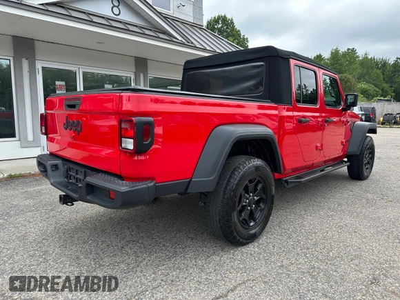 2020 Jeep Gladiator Sport S with VIN 1C6HJTAG7LL126346, listed as a Copart auction lot 64499175 with 147,236 mi miles and Clean title. Bid and sale history available at DreamBid. Image 4.