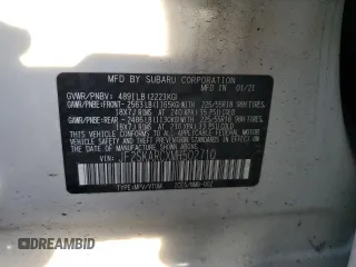 2021 Subaru Forester Sport with VIN JF2SKARCXMH502710, listed as a Copart auction lot 47663495 with 0 mi miles and Salvage Title. Bid and sale history available at carsss.com. Image 15.