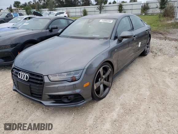 2018 Audi S7 Prestige z VIN WAU2FAFCXJN045155, wystawiony jako Copart lot #74590234 z przebiegiem Nie podano mil oraz Nie do naprawy • Non repairable. Historia ofert i sprzedaży dostępna na DreamBid. Obrazek 1.