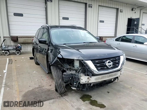 2018 Nissan Pathfinder SV with VIN 5N1DR2MM2JC625673, listed as a Copart auction lot 60851035 with 120,790 mi miles and Salvage title. Bid and sale history available at DreamBid. Image 15.