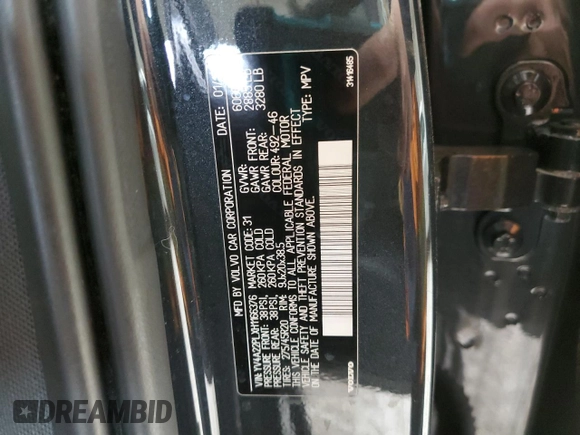 2017 Volvo XC90 Inscription with VIN YV4A22PLXH1166376, listed as a Copart auction lot 42101625 with 83,020 mi miles and Salvage Title. Bid and sale history available at carsss.com. Image 14.